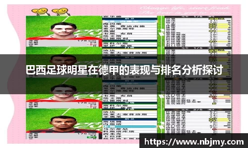 巴西足球明星在德甲的表现与排名分析探讨